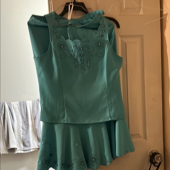 Bitten by Sarah Jessica Parker Blue long skirt flair like mermaid - Picture 3 of 4